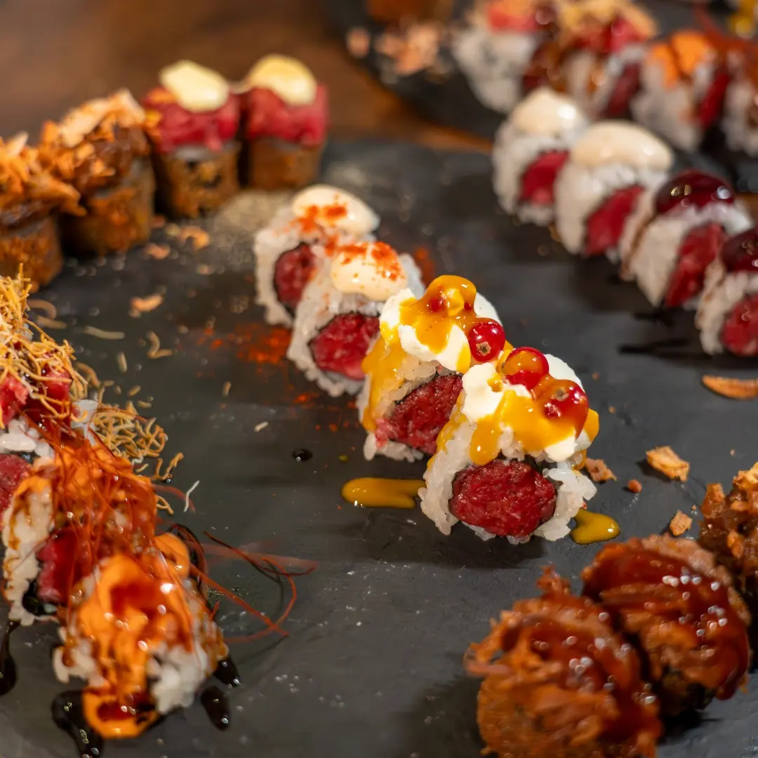 Meat sushi